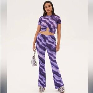 Cult Gaia x Bratz 2-piece set Nevra Top and Sharidan Pant in Grape Size Small